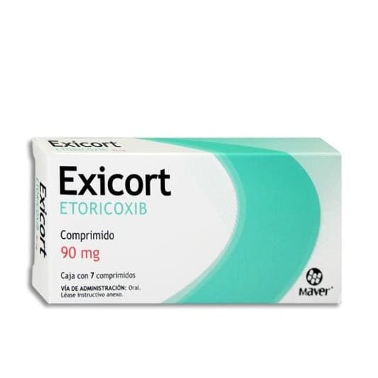 EXICORT c/ 7 COMPS.  90 MG.