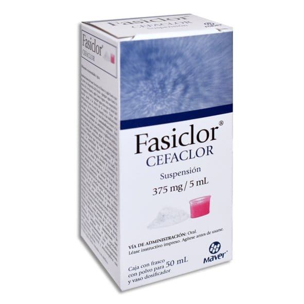 FASICLOR SUSP. Fco. 50 ML. 375 MG/5 ML.