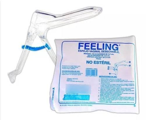 FEELING Espejo Vaginal Desechable No Estéril MEDIANO c/1 Pza.