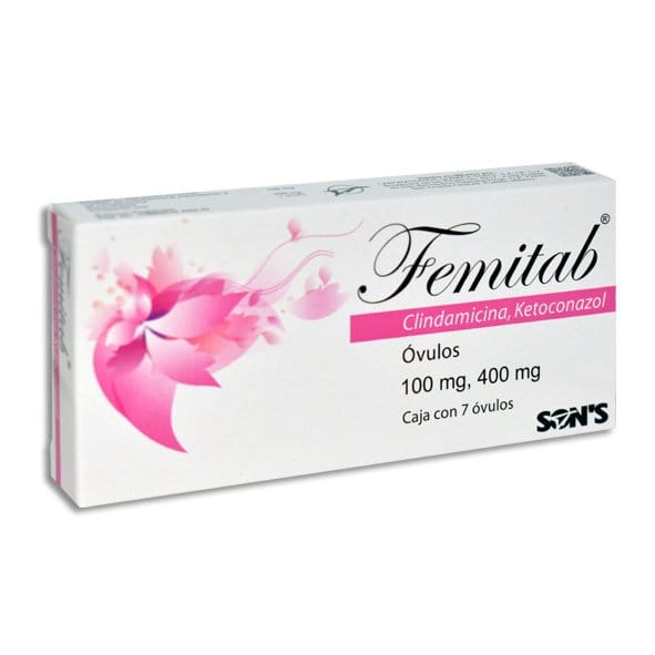 FEMITAB c/7 ÓVULOS 100/400 MG.
