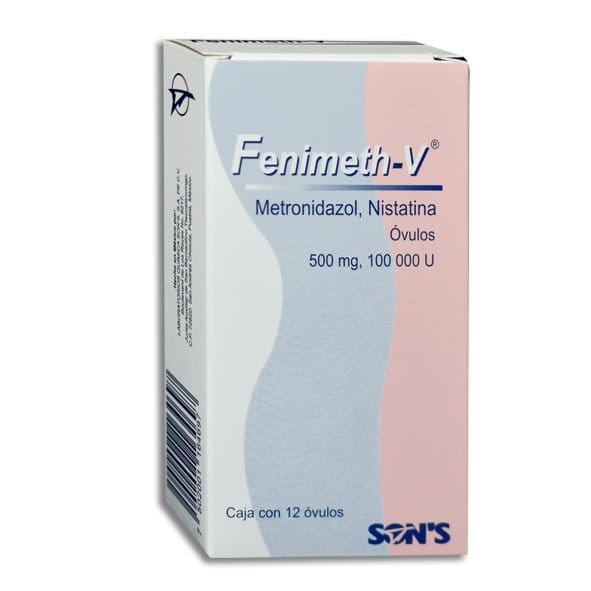 FENIMETH-V c/12 ÓVULOS. 500 MG/100,000 U.