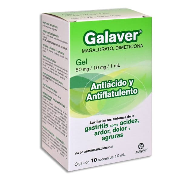 GALAVER GEL C/10 SOBRES 10 ML. 80-10 MG/1 ML. *MVE*