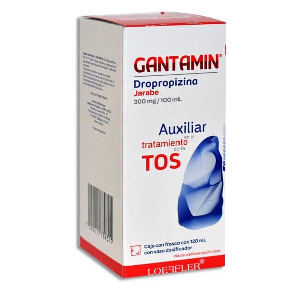 GANTAMIN JARABE Fco. 120 ML. 300 MG/100 ML.