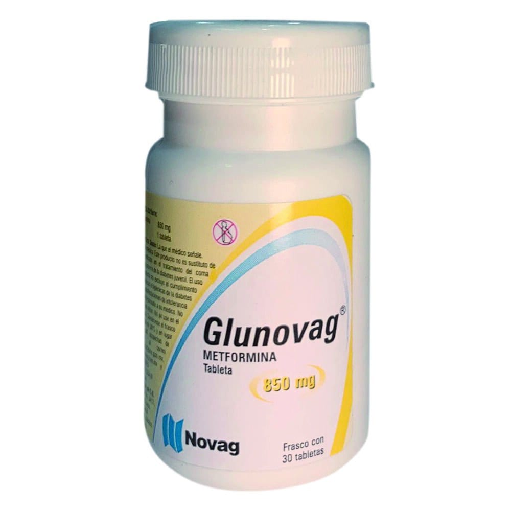 GLUNOVAG c/30 TABS. 850 MG.