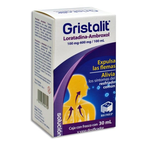 GRISTALIT SOLUCIÓN Fco. 30 ML. 100-600 MG/100 ML.