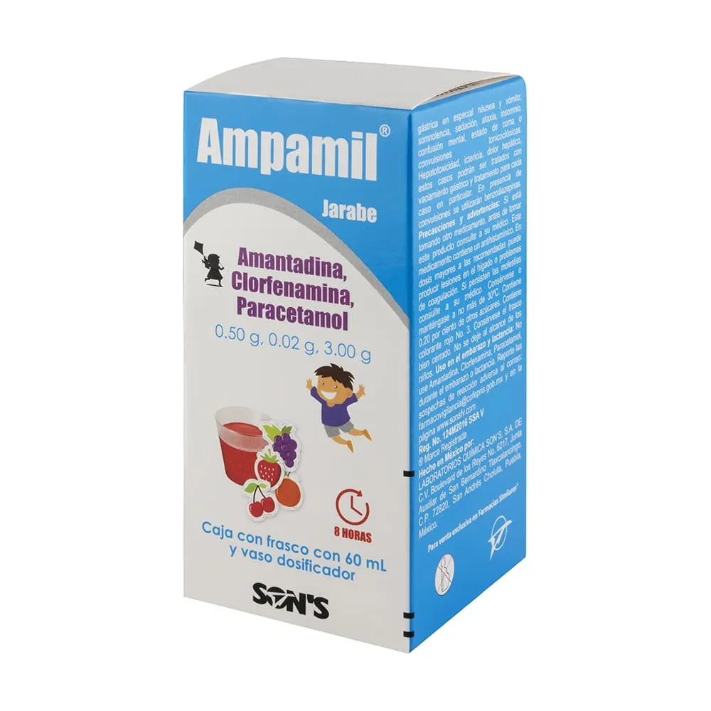 AMPAMIL JARABE Fco. 60 ML. 0.5-0.02-3.00 G/100 ML.