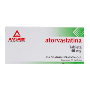 ATORVASTATINA (Amsa) c/10 TABS. 40 MG.