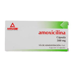 AMOXICILINA (Amsa) c/12 CAPS. 500 MG.