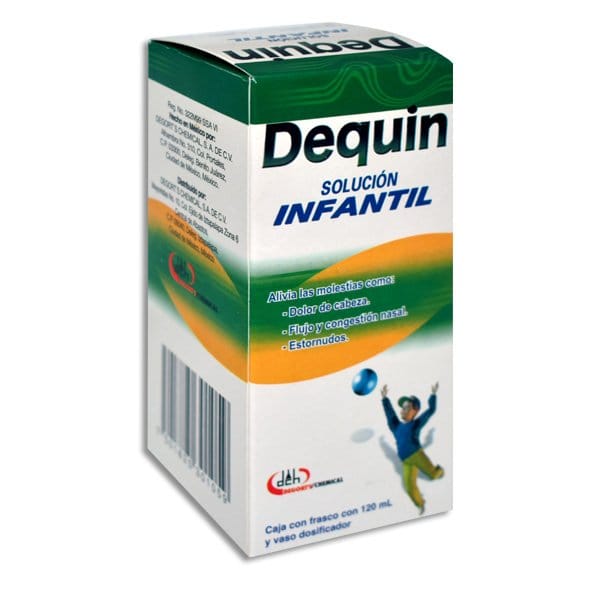 DEQUIN SOL. Infantil Fco. 120 ML. 2.0-0.1-0.2-2.5 G/100 ML.