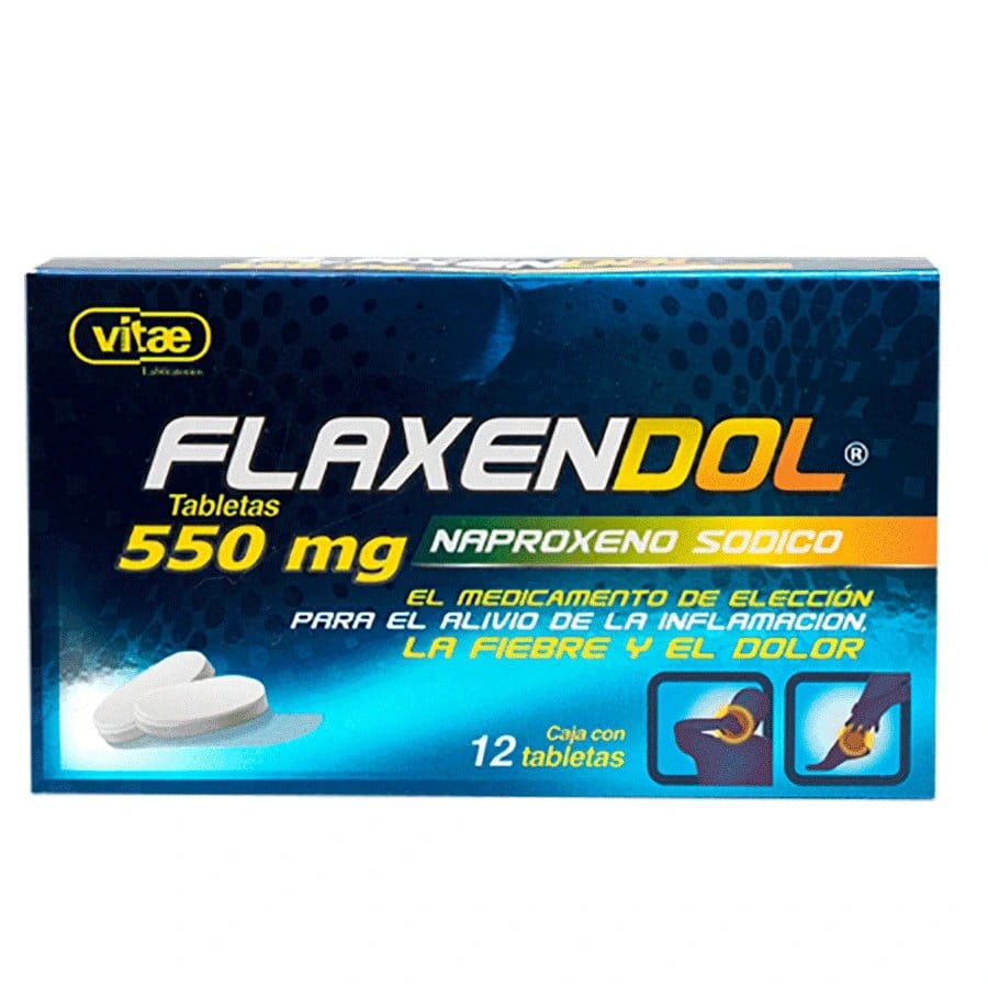 FLAXENDOL c/12 TABS. 550 MG.