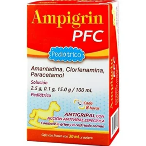 AMPIGRIN PFC SOL. Pedtco. Fco. 30 ML. 2.5-0.1-15.0 G/100 ML. y Gotero.