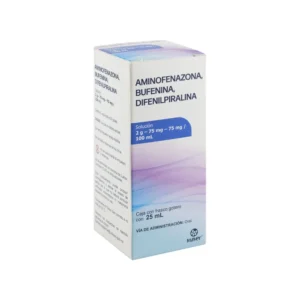 AMINOFENA./BUFENINA/DIFENILPINA. (Maver) SOL.GTS.Fco.25 ML. 2G-75MG-75MG/100 ML.