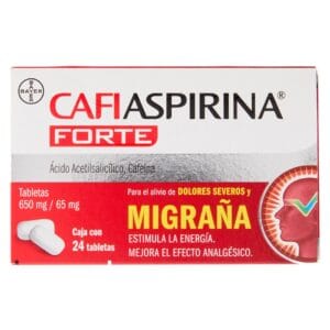 CAFIASPIRINA FORTE c/24 TABS. 650/65 MG.