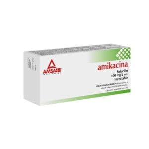 AMIKACINA Pediátrico (Amsa) Sol. Iny. c/2 AMPTAS. 100 MG/2 ML.