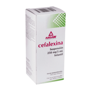 CEFALEXINA (Amsa) SUSP. Fco. 100 ML. 250 MG/5 ML.