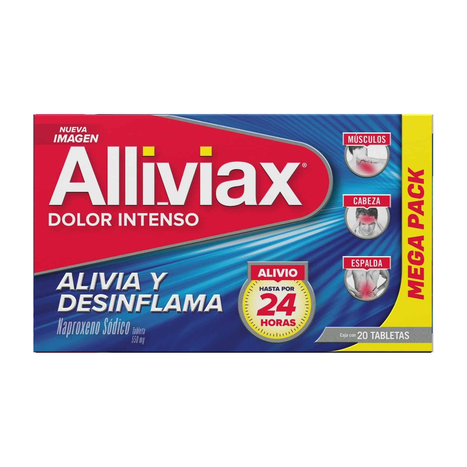 ALLIVIAX c/10 TABS. 550 MG.