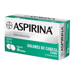 ASPIRINA c/ 40 TABS. 500 MG.