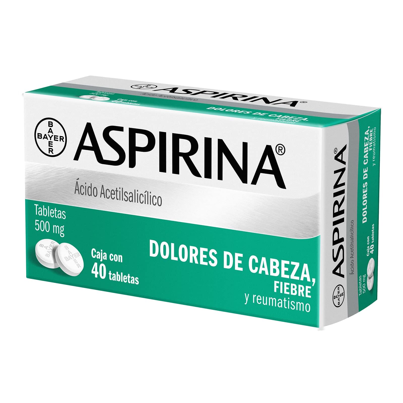 ASPIRINA c/ 40 TABS. 500 MG.