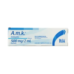 AMK Sol. Iny. c/1 AMPTA. 500 MG/2 ML.