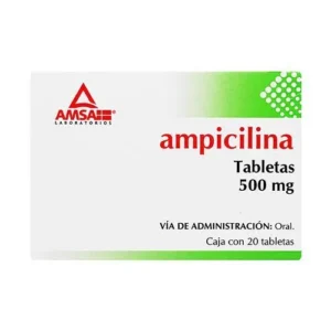 AMPICILINA (Amsa) c/20 TABS. 500 MG.