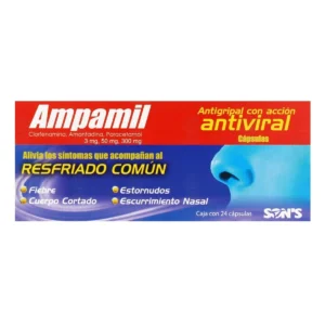 AMPAMIL c/24 CAPS. 3/50/300 MG.