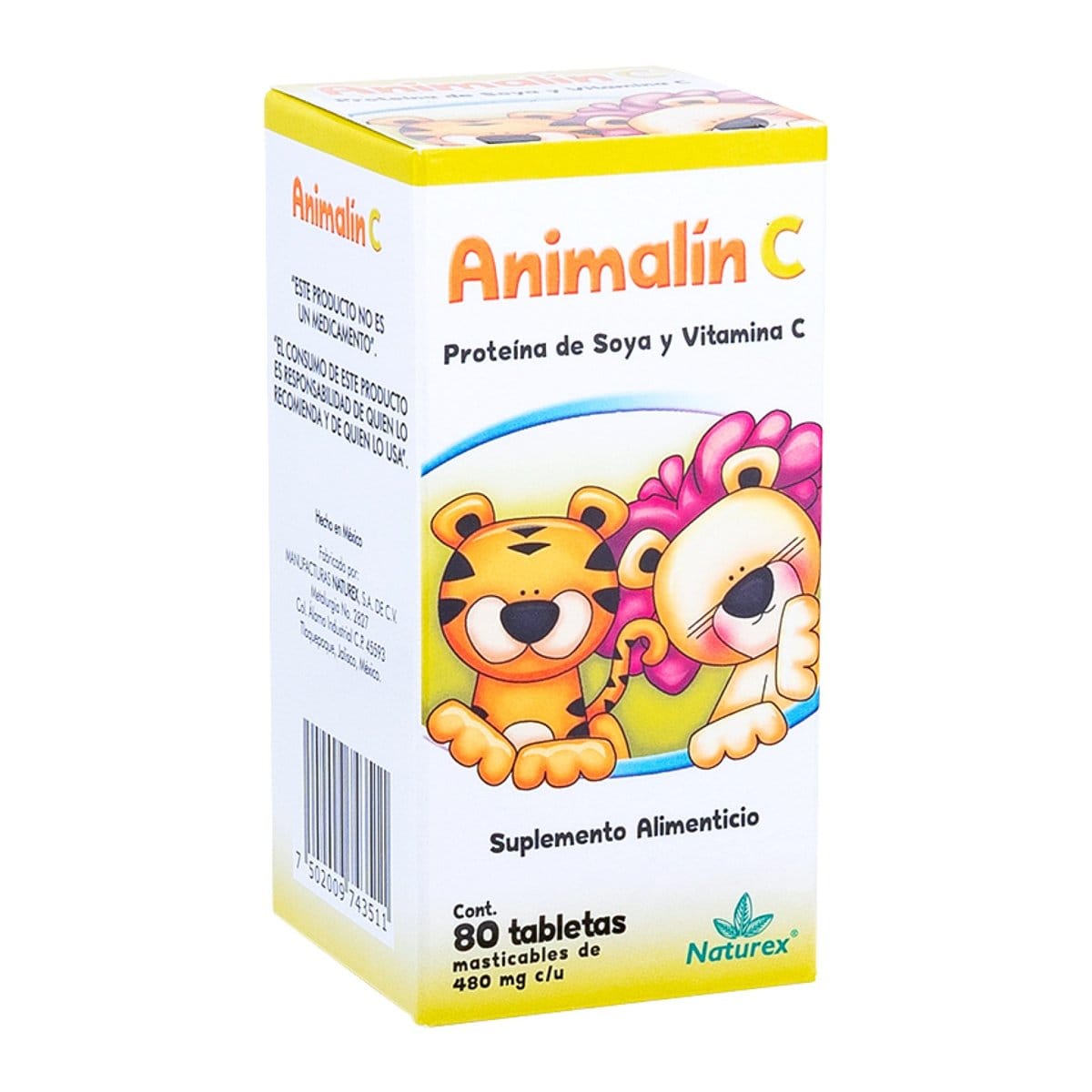 ANIMALIN-C c/80 TABS. Masticables 480 MG.