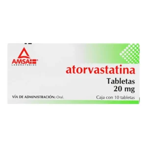 ATORVASTATINA (Amsa) c/10 TABS. 20 MG.