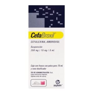 CEFABROXIL SUSP. Fco. 75 ML. 250-15 MG/5 ML.