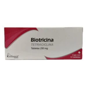 BIOTRICINA c/10 TABS. 250 MG.