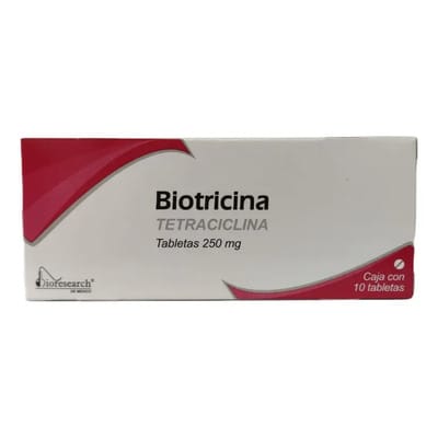 BIOTRICINA c/10 TABS. 250 MG.