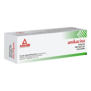 AMIKACINA Pediátrico (Amsa) Sol. Iny. c/1 AMPTA. 100 MG/2 ML.