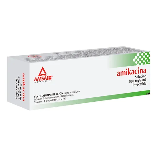 AMIKACINA Pediátrico (Amsa) Sol. Iny. c/1 AMPTA. 100 MG/2 ML.
