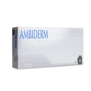AMBIDERM NITRILO GUANTE EXPLN. NEGRO No Estéril "MED" c/100 Pzs.