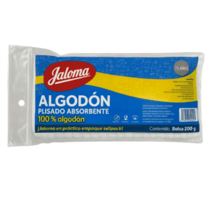 ALGODON ABSORBENTE PLISADO (Jaloma) Bolsa c/200 G.
