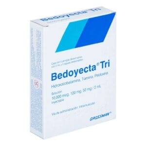 BEDOYECTA TRI Sol. Iny. c/5 JGAS. Prellenadas 100-50-10 MG/2 ML.