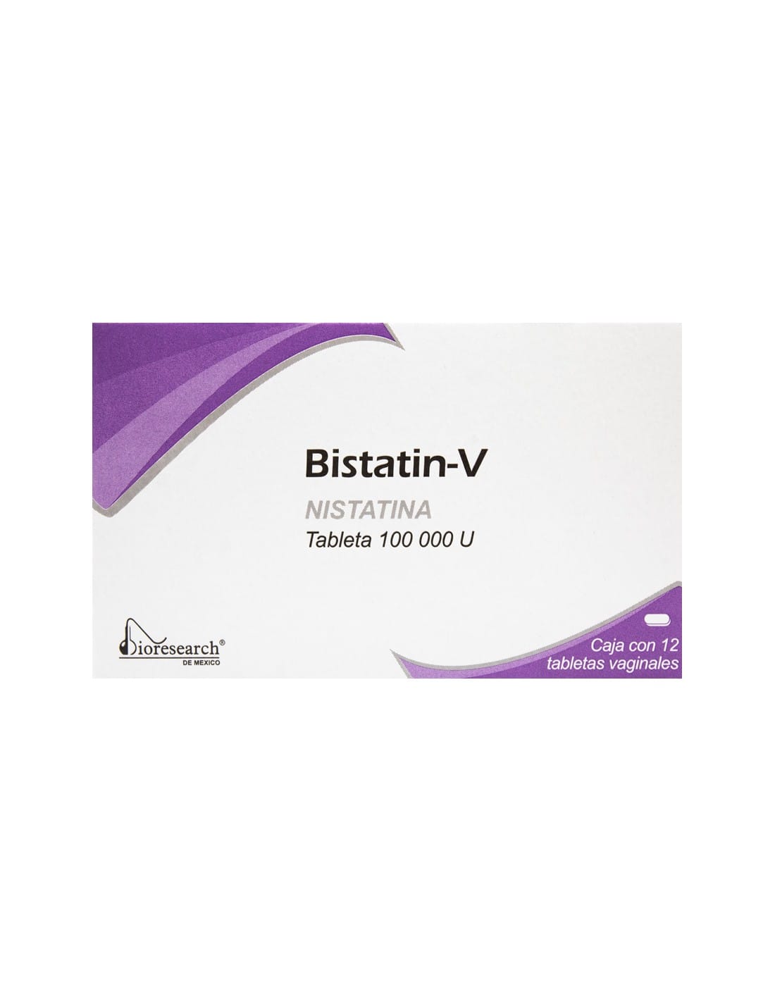 BISTATIN-V c/12 TABS. Vaginales 100,000 UI.