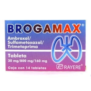 BROGAMAX c/14 TABS. 160/800/30 MG.