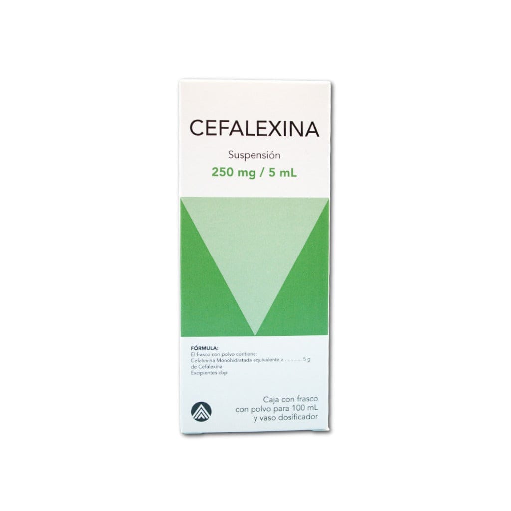 CEFALEXINA (Medigen) SUSP. Fco. 100 ML. 250 MG/5 ML.