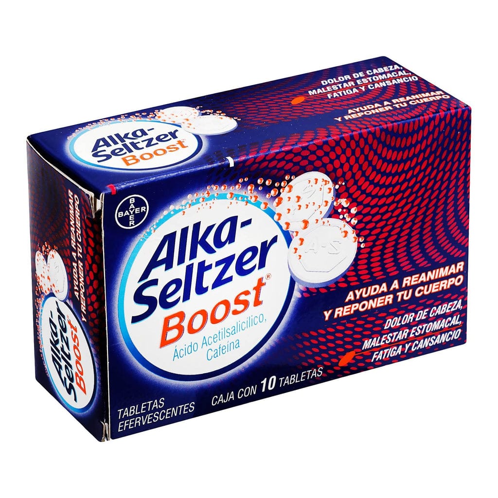 ALKA-SELTZER BOOST c/10 TABS. EFERVS. 500/65 MG.